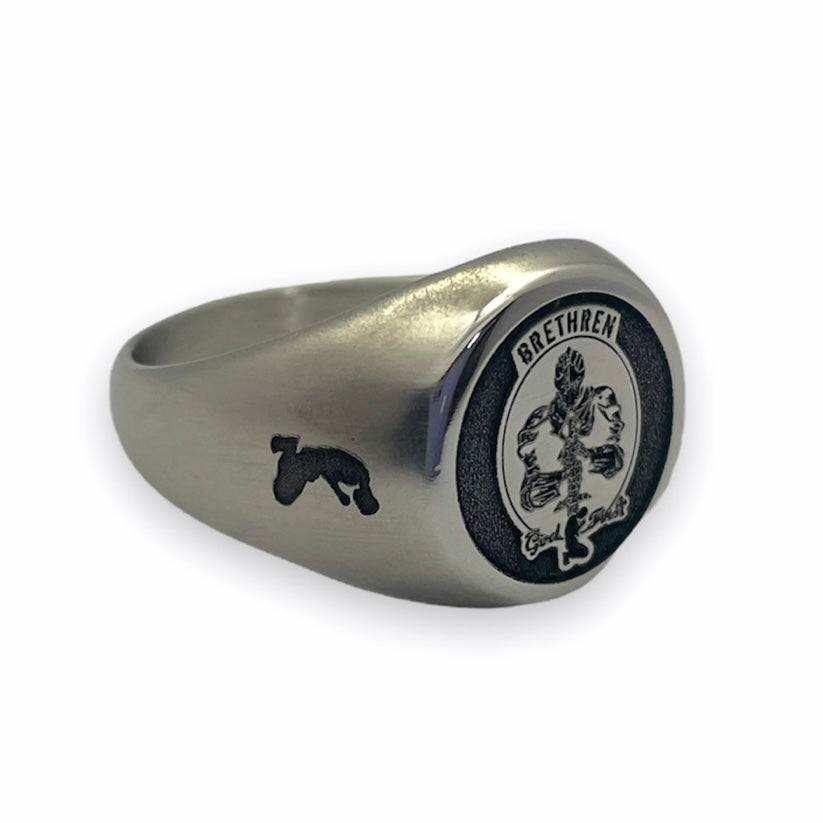 Motorcycle Club Engraved Ring