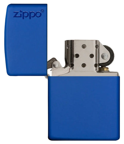 Classic Matte Blue with Logo Zippo