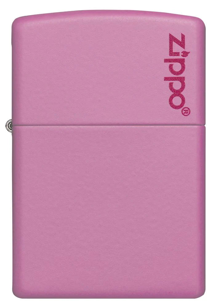 Classic Matte Pink with Logo Zippo