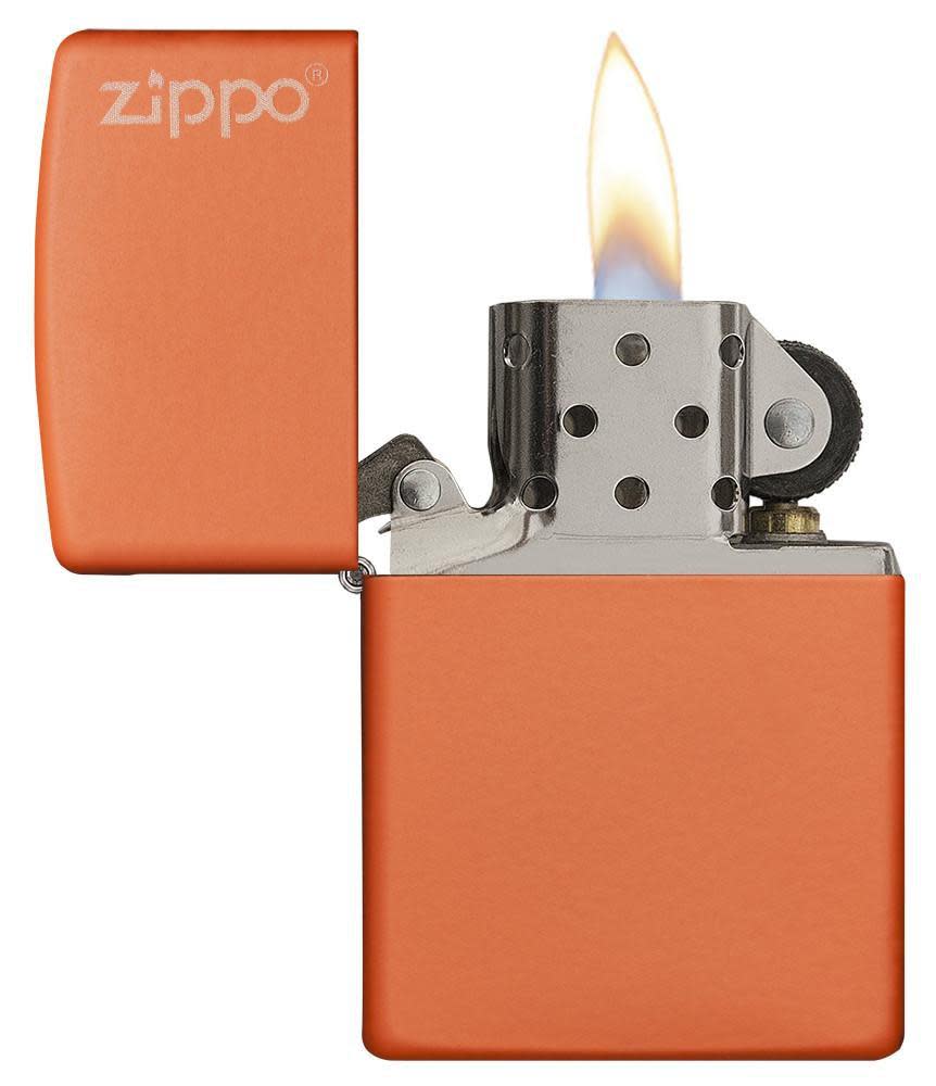 Classic Orange Matte with Logo Zippo