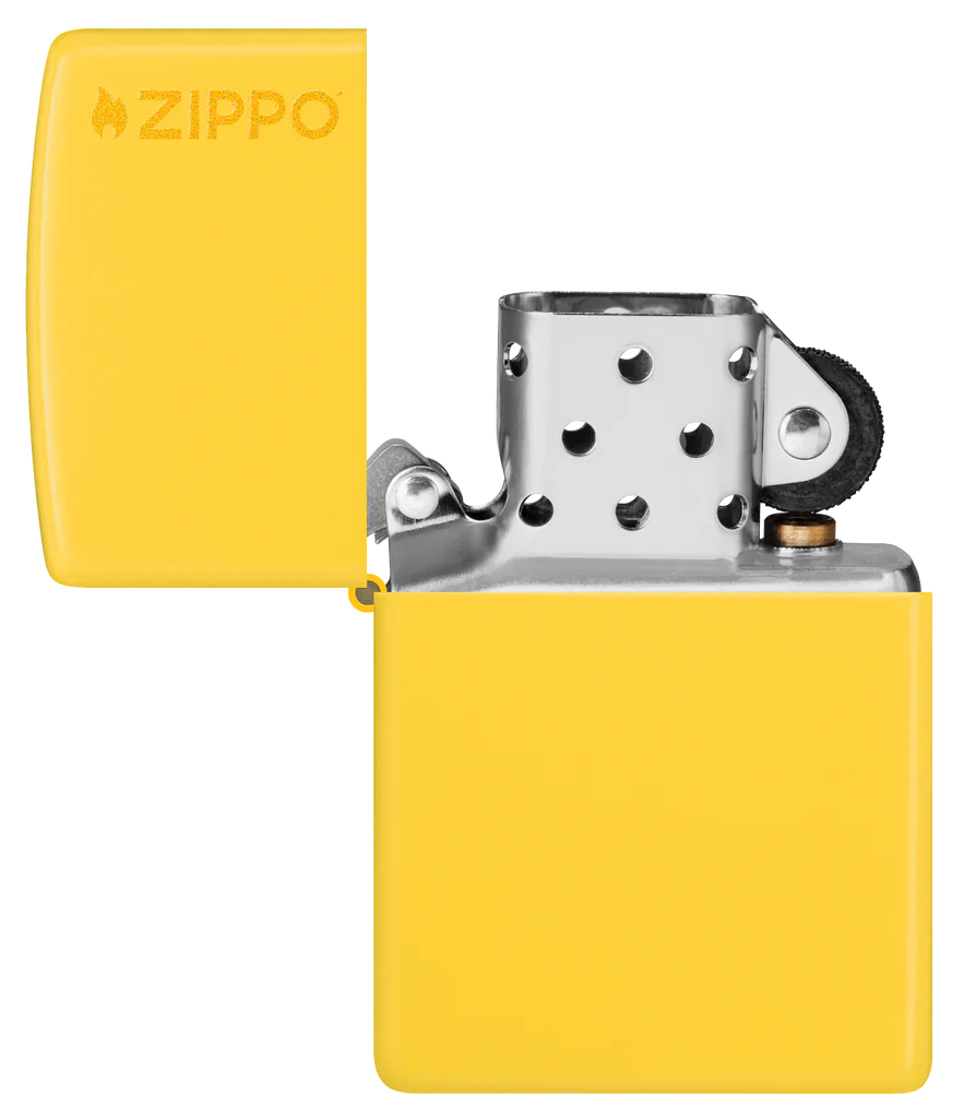 Classic Sunflower Yellow with Logo Zippo