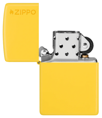 Classic Sunflower Yellow with Logo Zippo