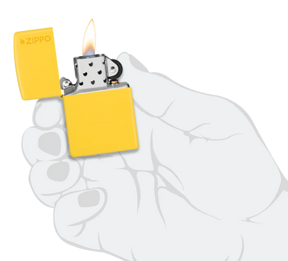 Classic Sunflower Yellow with Logo Zippo