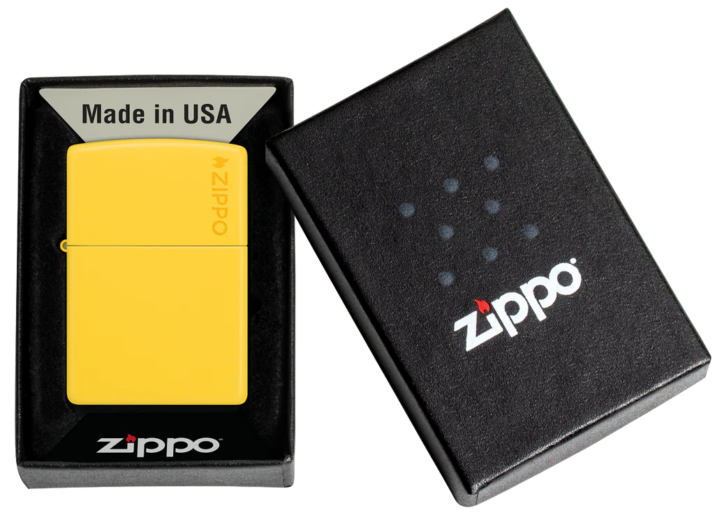 Classic Sunflower Yellow with Logo Zippo