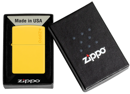 Classic Sunflower Yellow with Logo Zippo