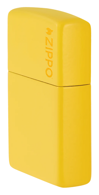 Classic Sunflower Yellow with Logo Zippo