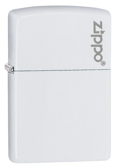 Classic White Matte with Logo Zippo