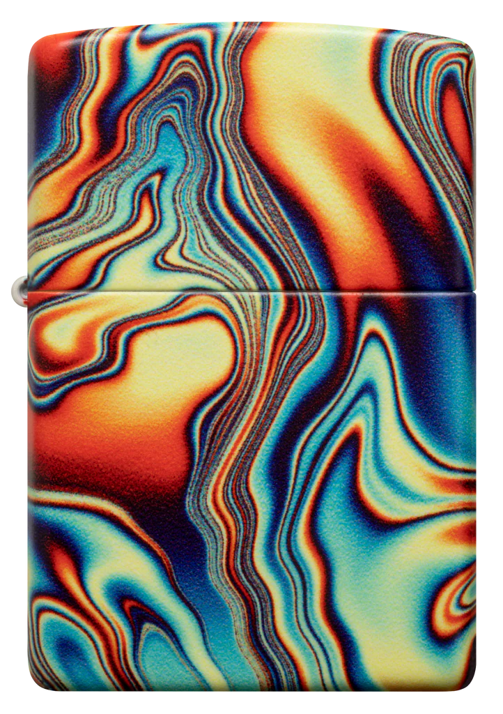 Colourful Glow-in-the-Dark Swirl Zippo