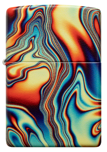 Colourful Glow-in-the-Dark Swirl Zippo