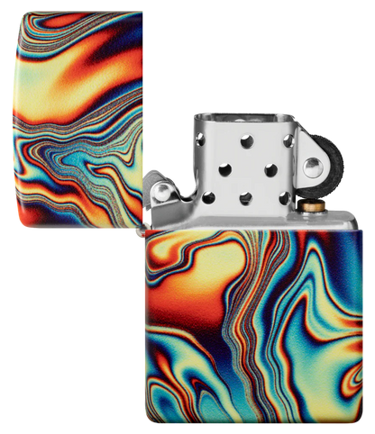 Colourful Glow-in-the-Dark Swirl Zippo