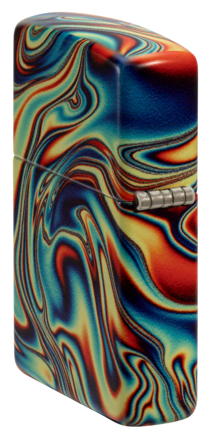 Colourful Glow-in-the-Dark Swirl Zippo