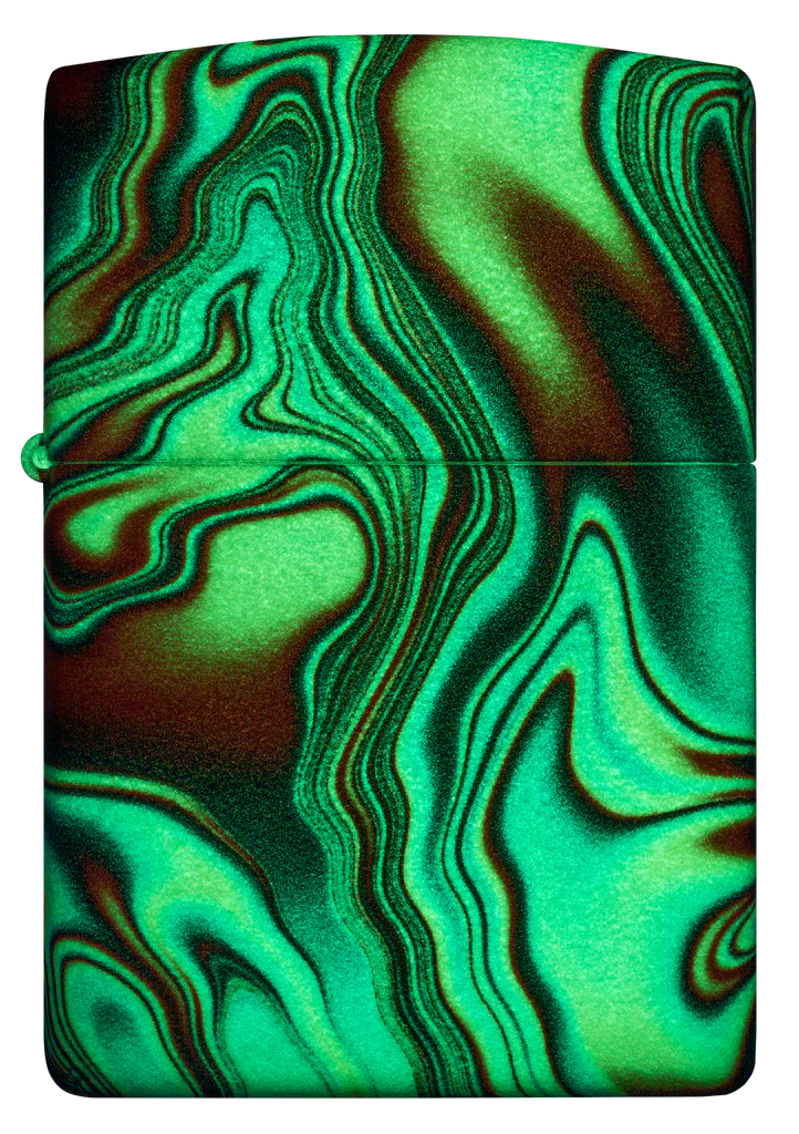 Colourful Glow-in-the-Dark Swirl Zippo