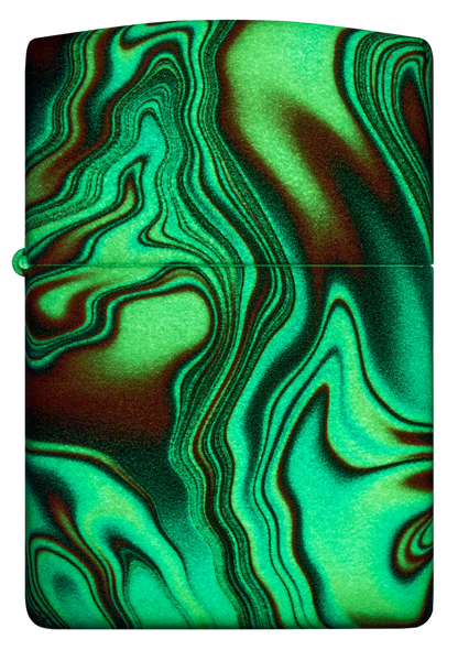 Colourful Glow-in-the-Dark Swirl Zippo