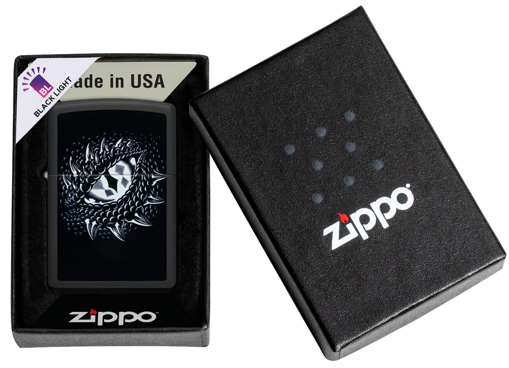 Dragon Eye Black Light Zippo