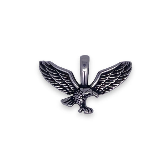 Eagle in Flight Pendant in Surgical Stainless Steel