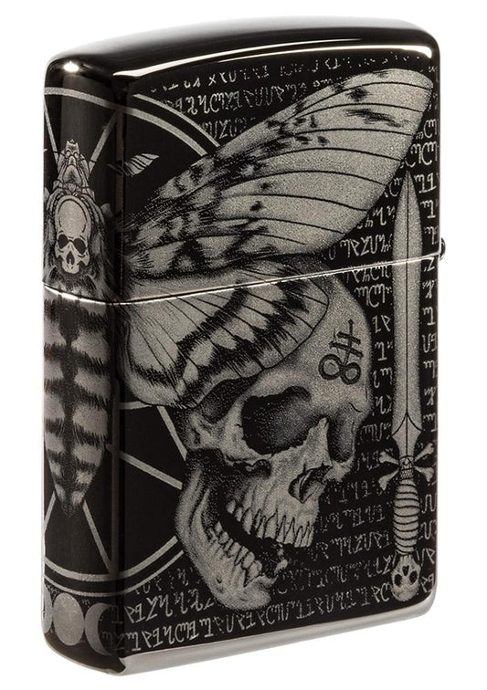 Ebony Hawkmoth Zippo