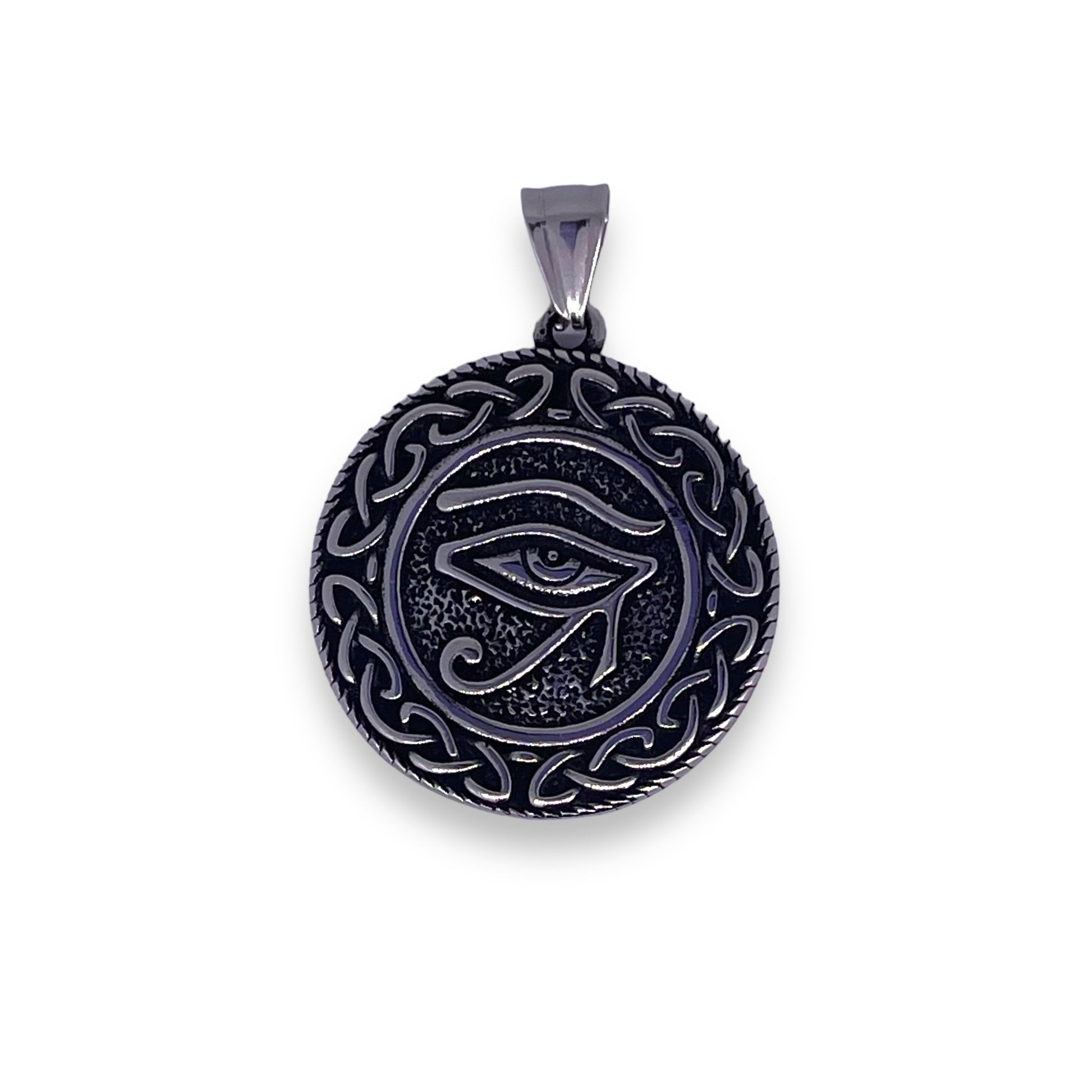 Eye of Ra Pendant in Surgical Stainless Steel