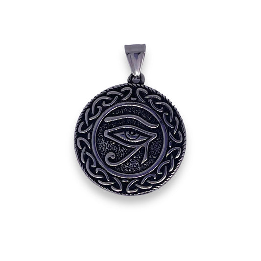 Eye of Ra Pendant in Surgical Stainless Steel