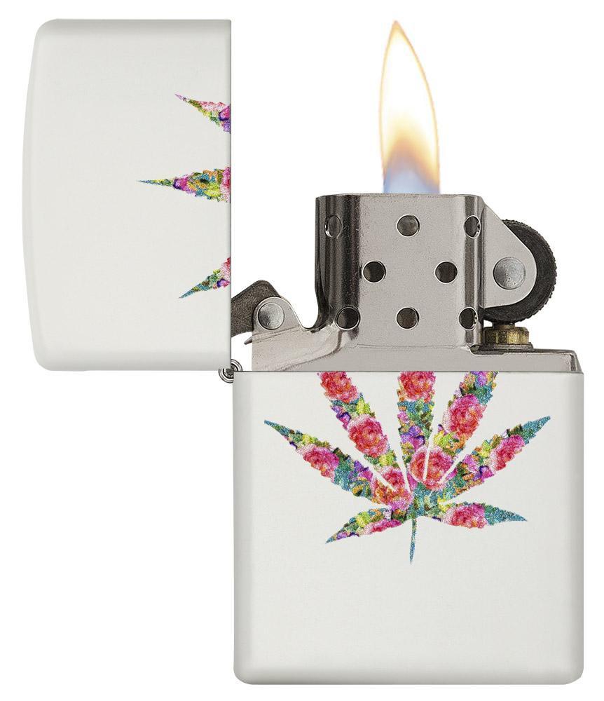 Floral Weed Zippo