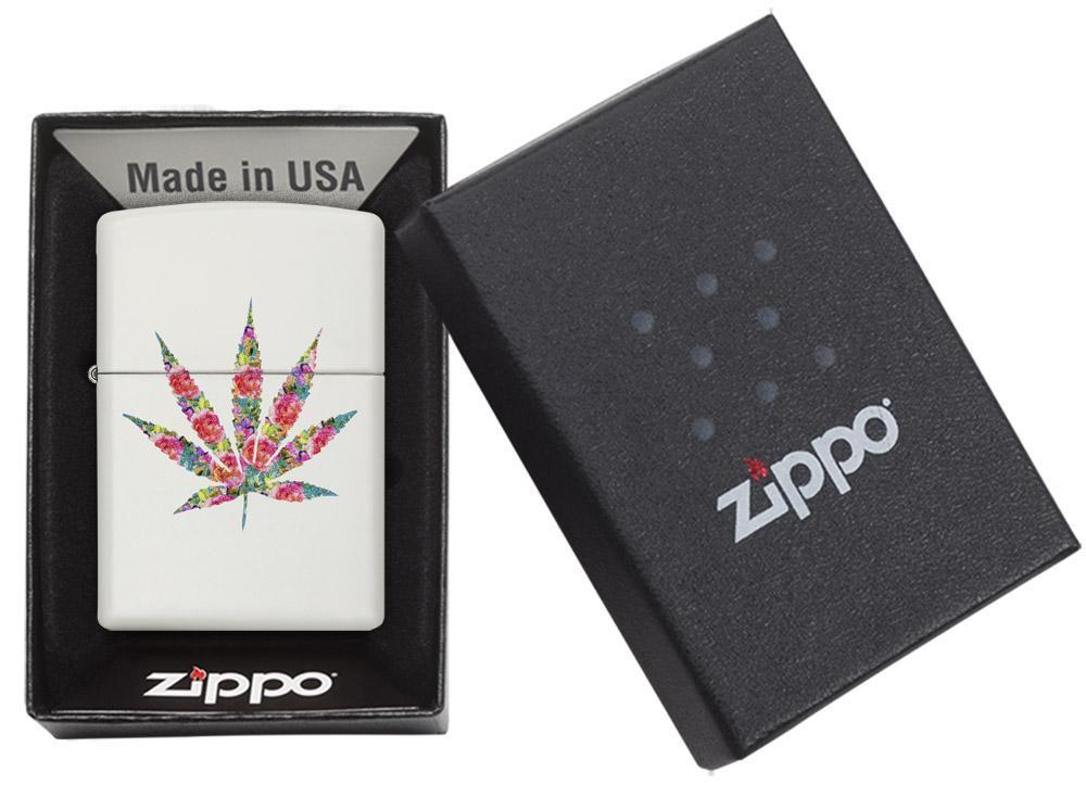Floral Weed Zippo