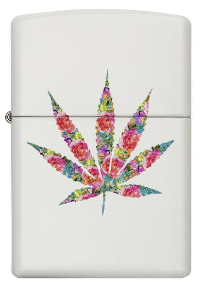 Floral Weed Zippo