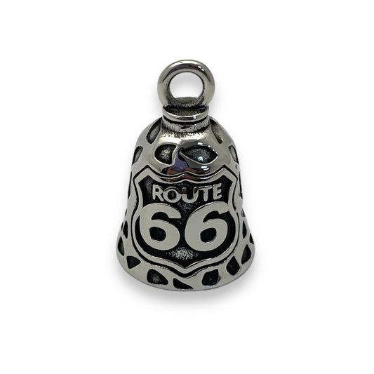 Route 66 Motorcycle Bell in Stainless Steel