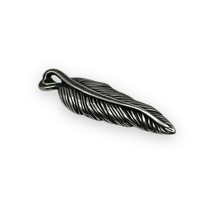 Feather Pendant in Surgical Stainless Steel