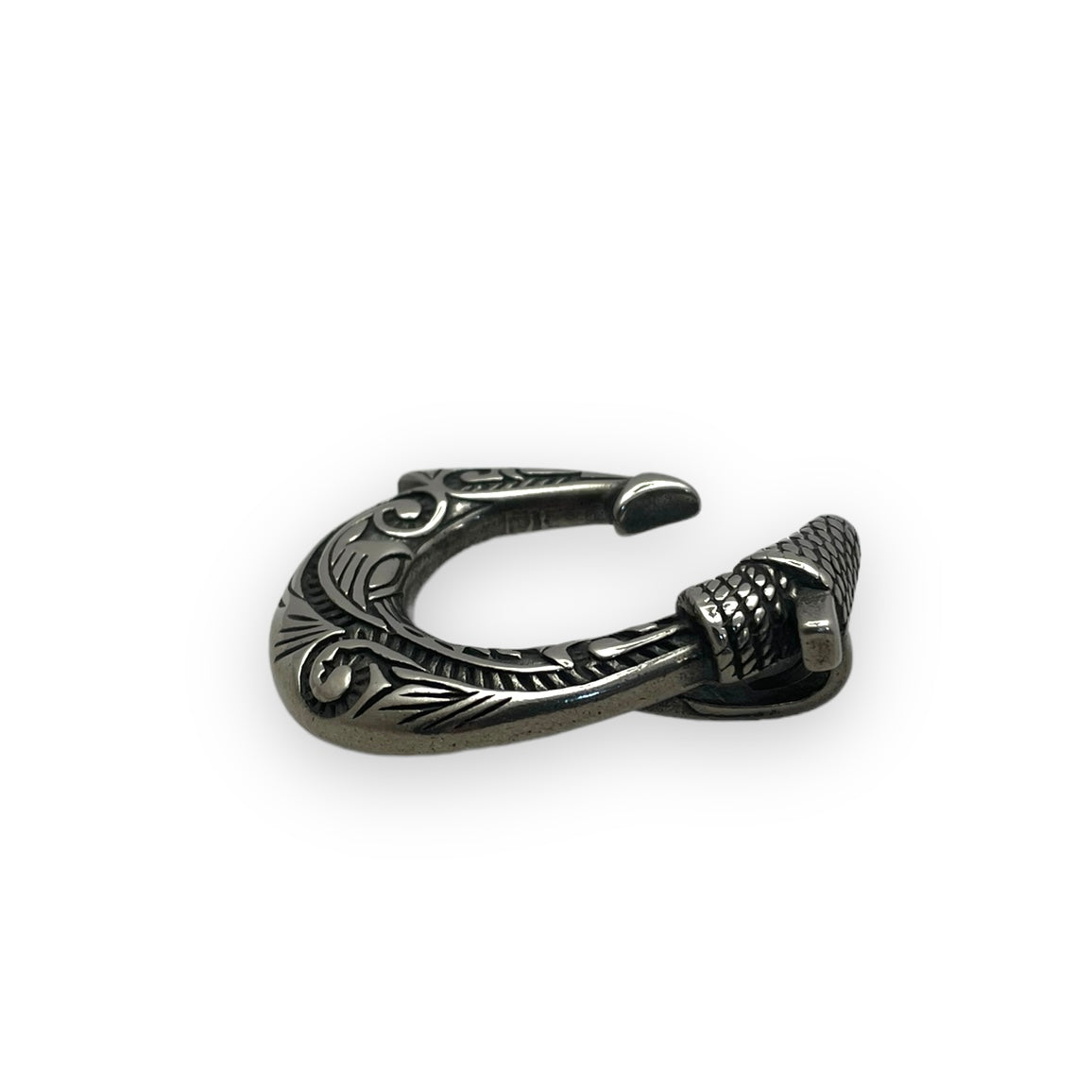 Koa Hook Pendant in Surgical Stainless Steel