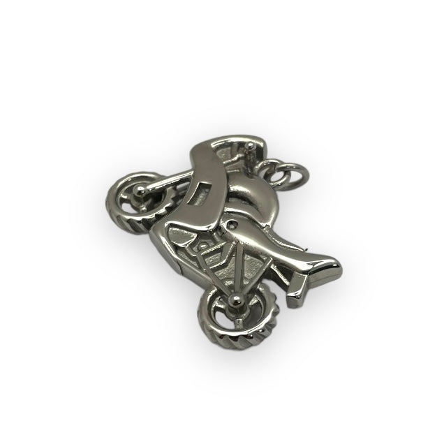 Bike Pendant in Surgical Stainless Steel