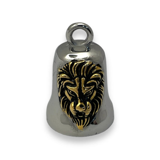 The Golden Lion Biker Bell in Stainless Steel