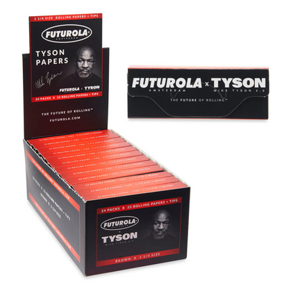 Futurola X Tyson King Size Rolling Papers with Filters