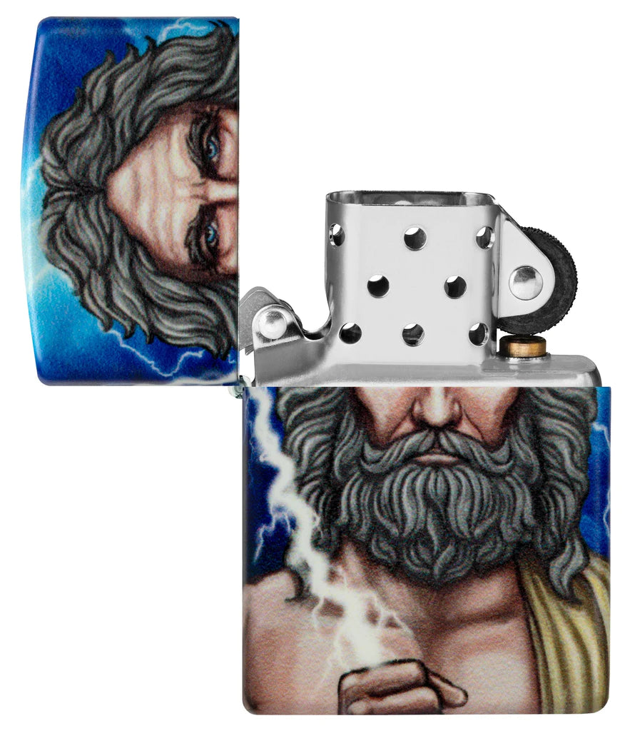 Glow in the Dark Greek God Clash Zippo