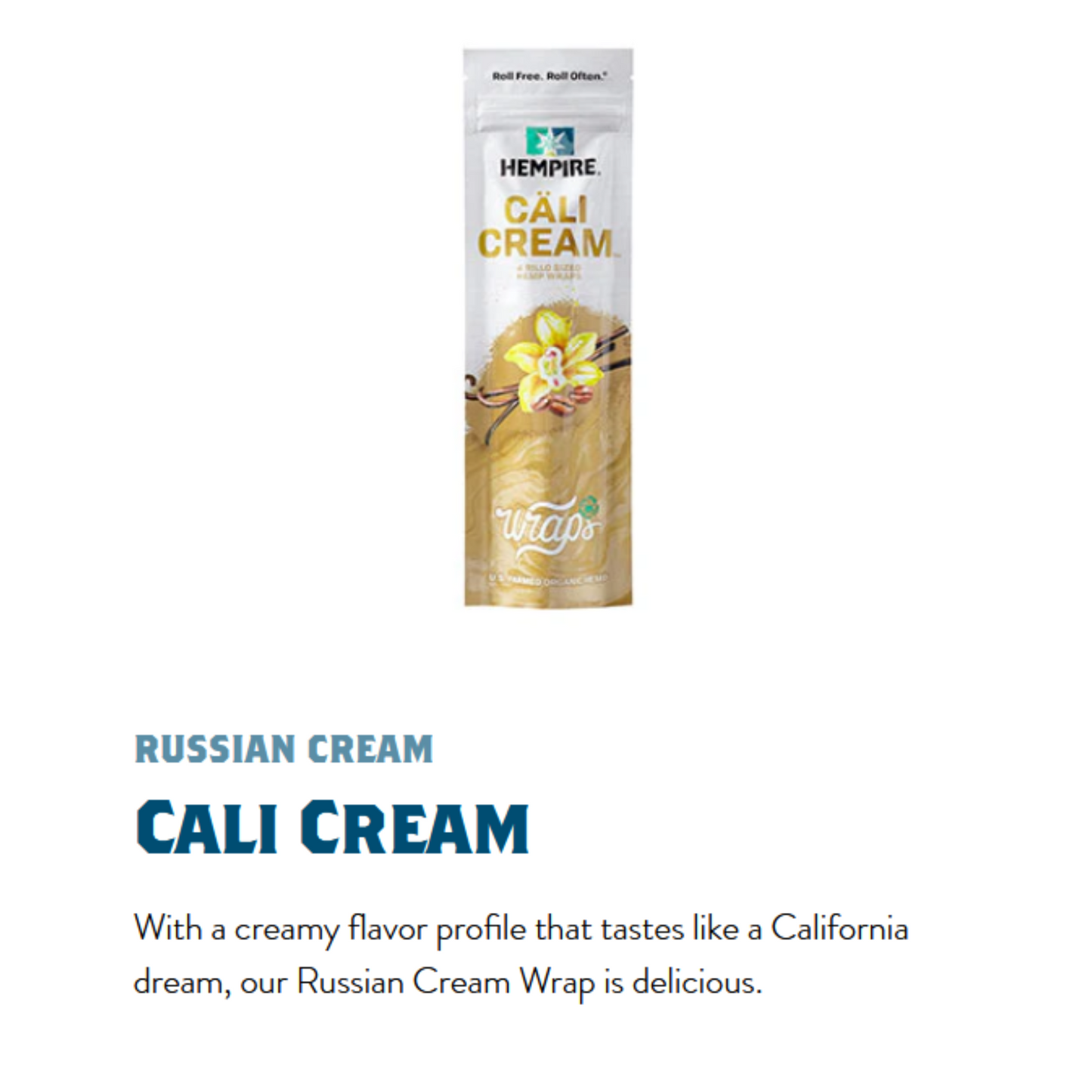 Hempire Honey Cali Cream Hemp Wraps