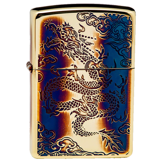 Katamen Ryu Brass Oxidized Zippo