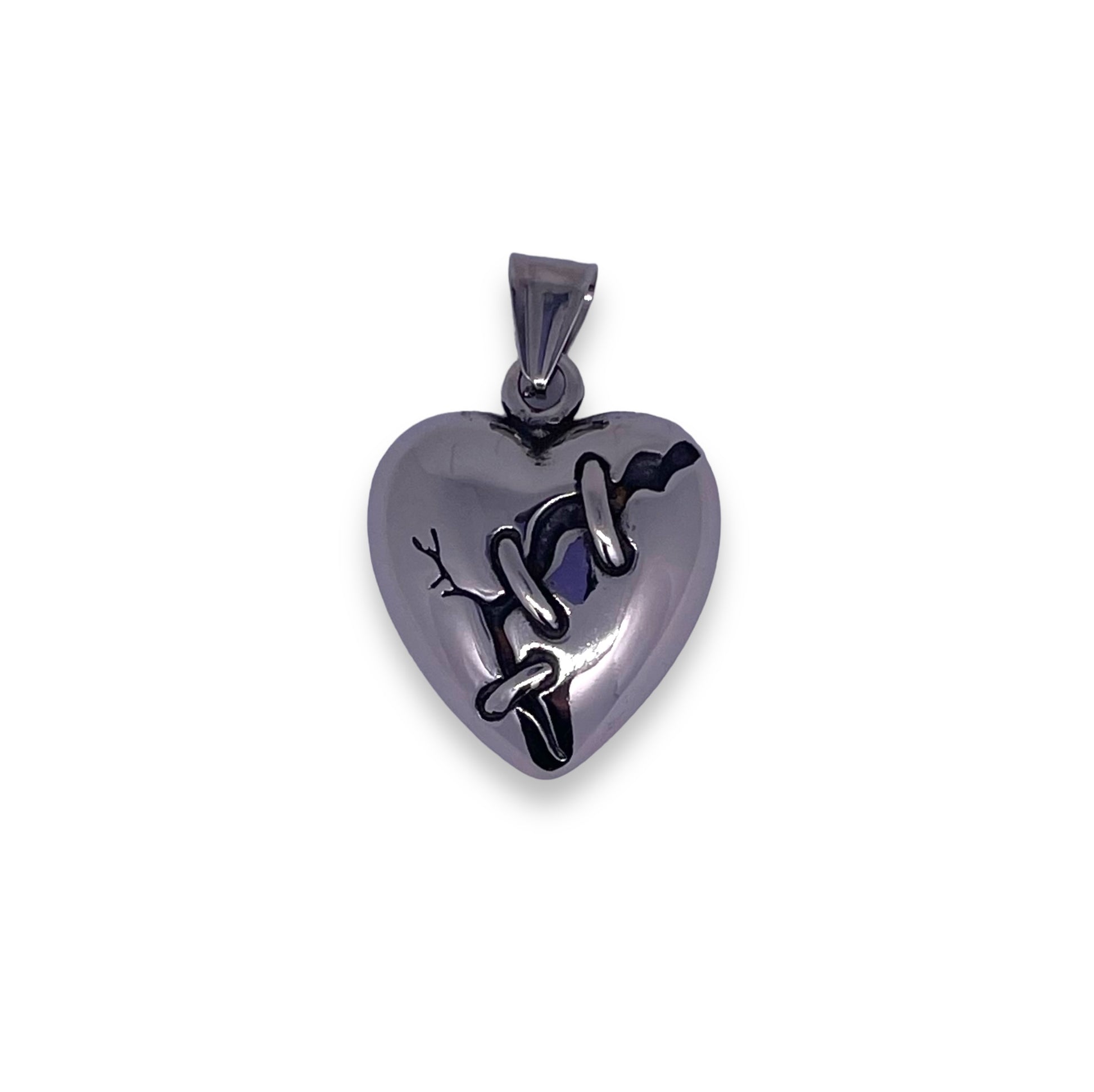 Mend a Broken Heart Pendant in Surgical Stainless Steel