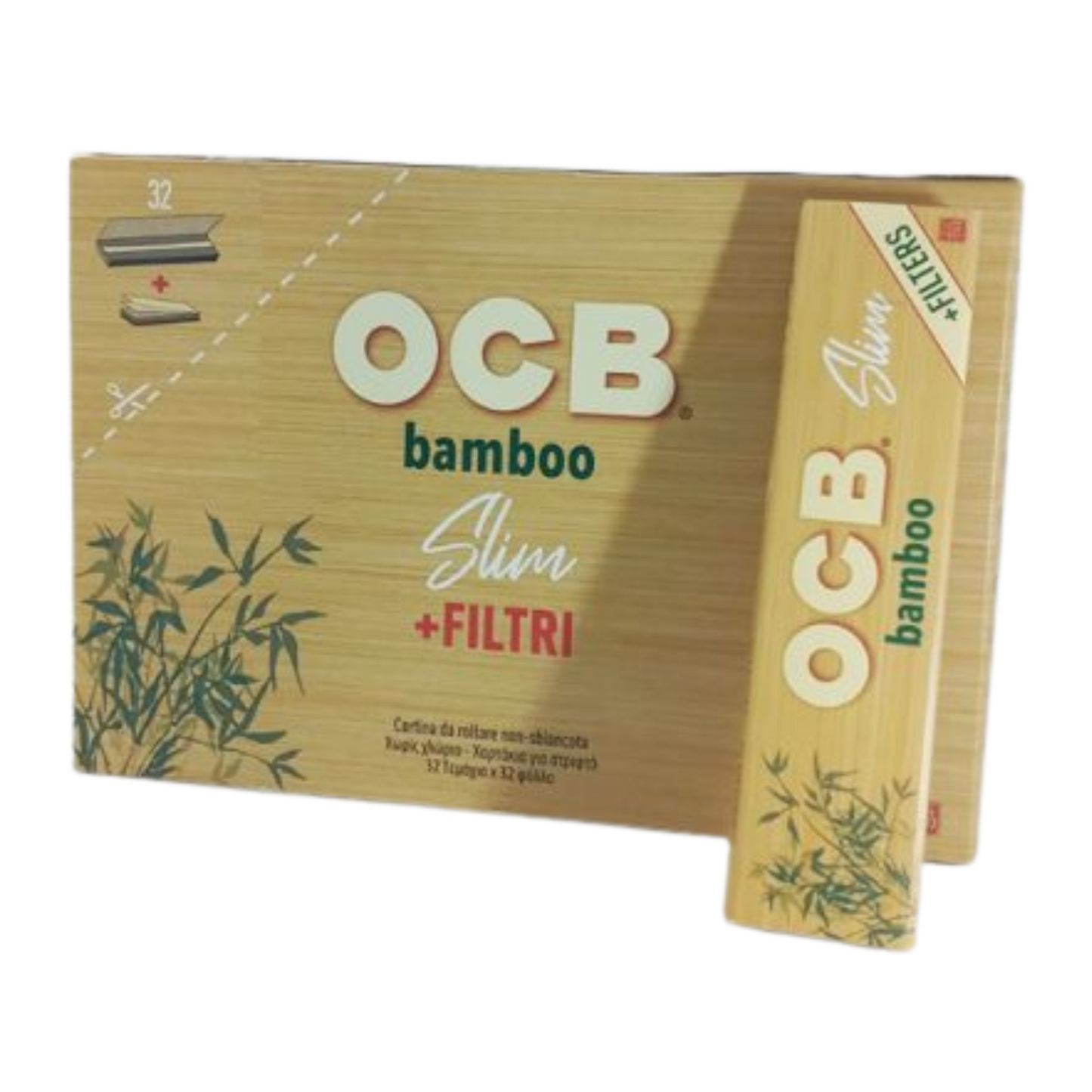 OCB Bamboo Slim Rolling Papers with Filters