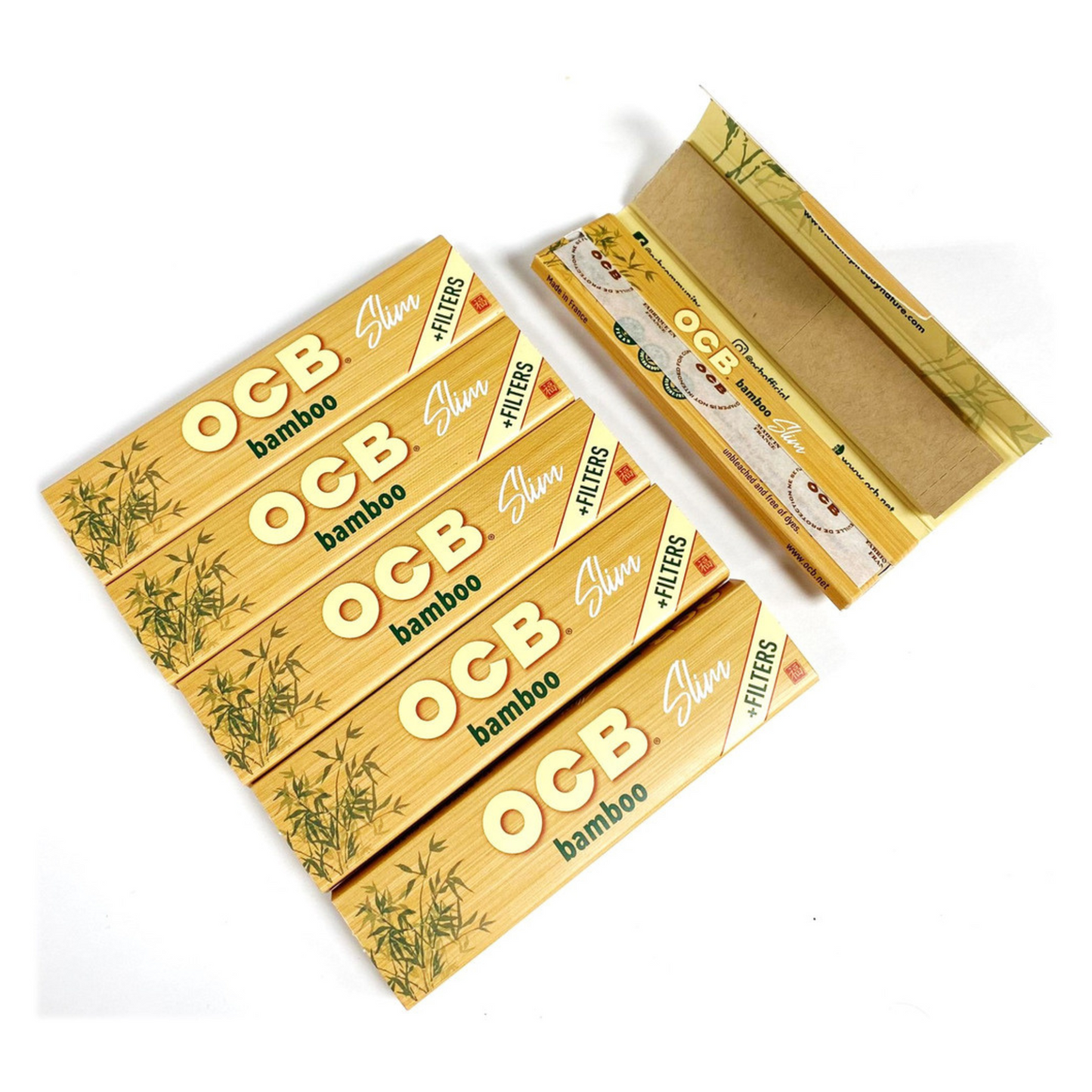 OCB Bamboo Slim Rolling Papers with Filters [RP0039]