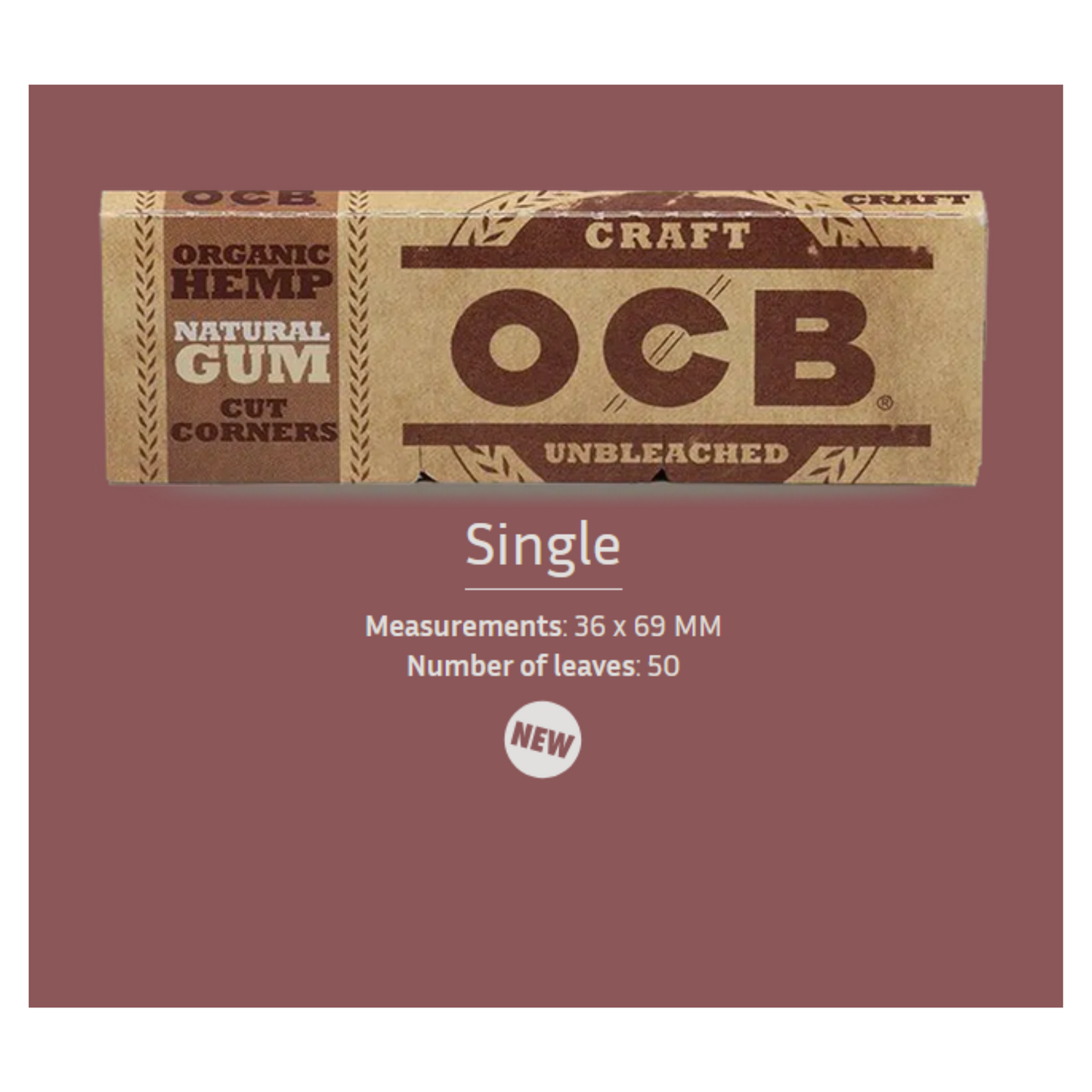 OCB Craft Rolling Papers