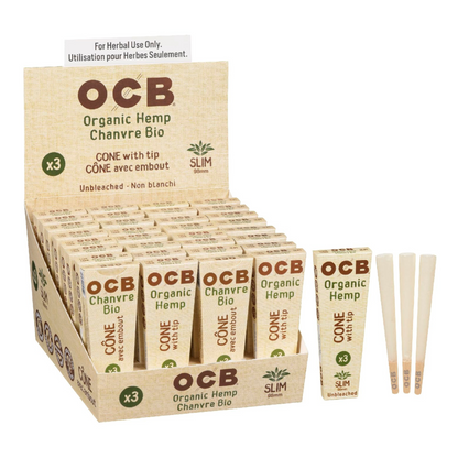 OCB Organic Hemp Slim Cones