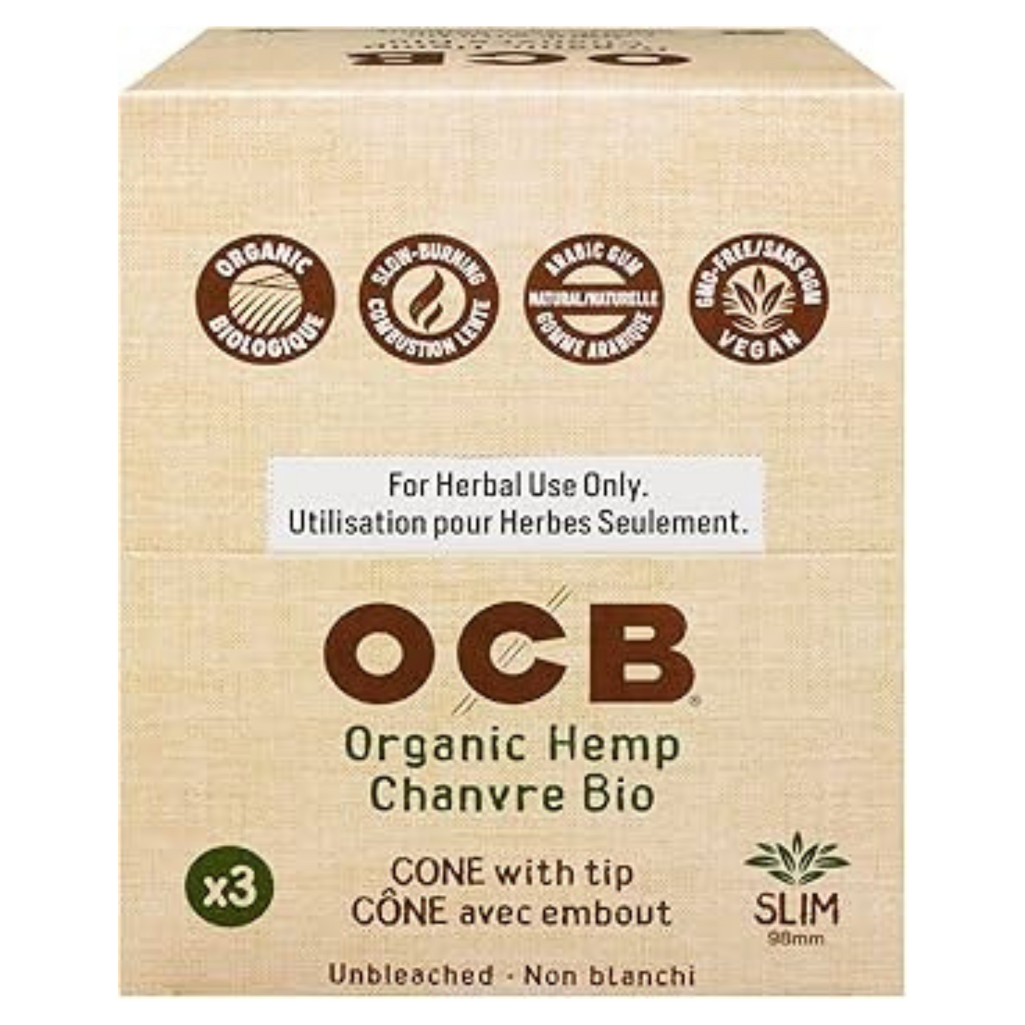 OCB Organic Hemp Slim Cones