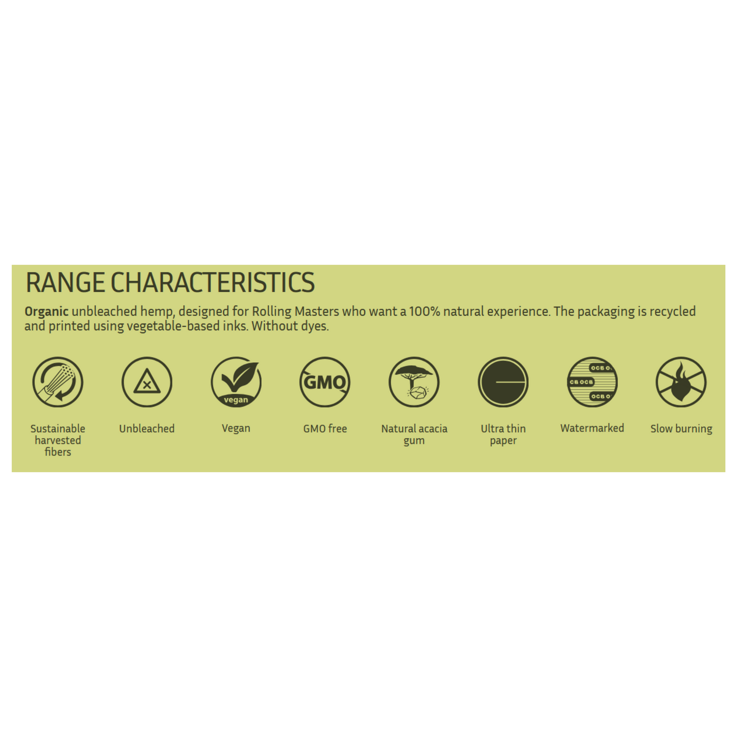 OCB Organic Hemp Slim Rolling Papers with Filters