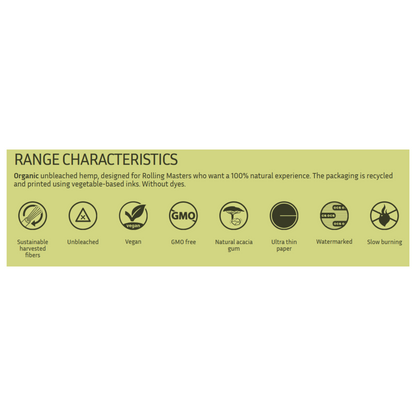 OCB Organic Hemp Slim Rolling Papers with Filters