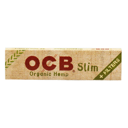 OCB Organic Hemp Slim Rolling Papers with Filters