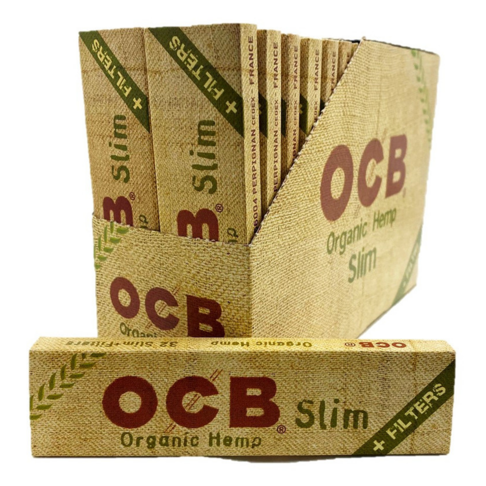OCB Organic Hemp Slim Rolling Papers with Filters