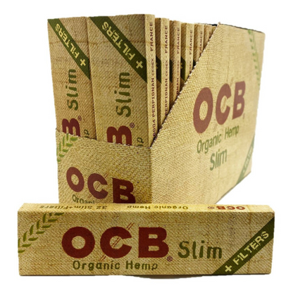 OCB Organic Hemp Slim Rolling Papers with Filters