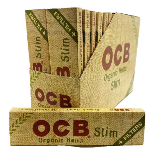 OCB Organic Hemp Slim Rolling Papers with Filters