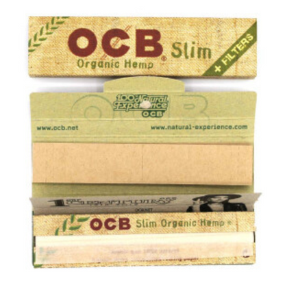 OCB Organic Hemp Slim Rolling Papers with Filters