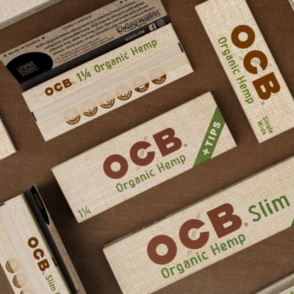 OCB Organic Hemp Slim Rolling Papers with Filters