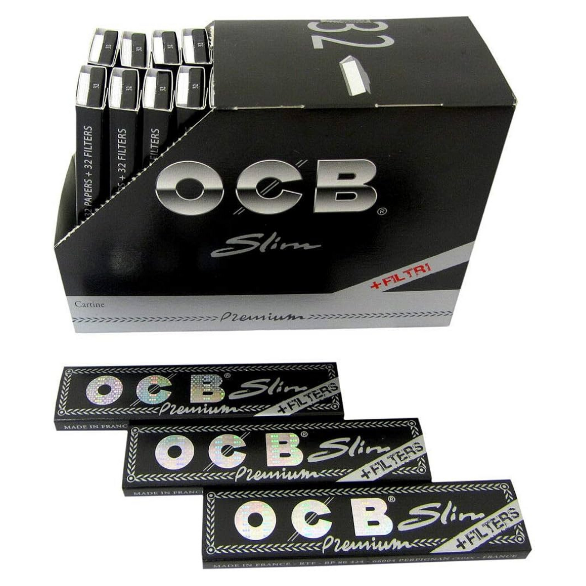OCB Premium Slim Rolling Papers with Filters