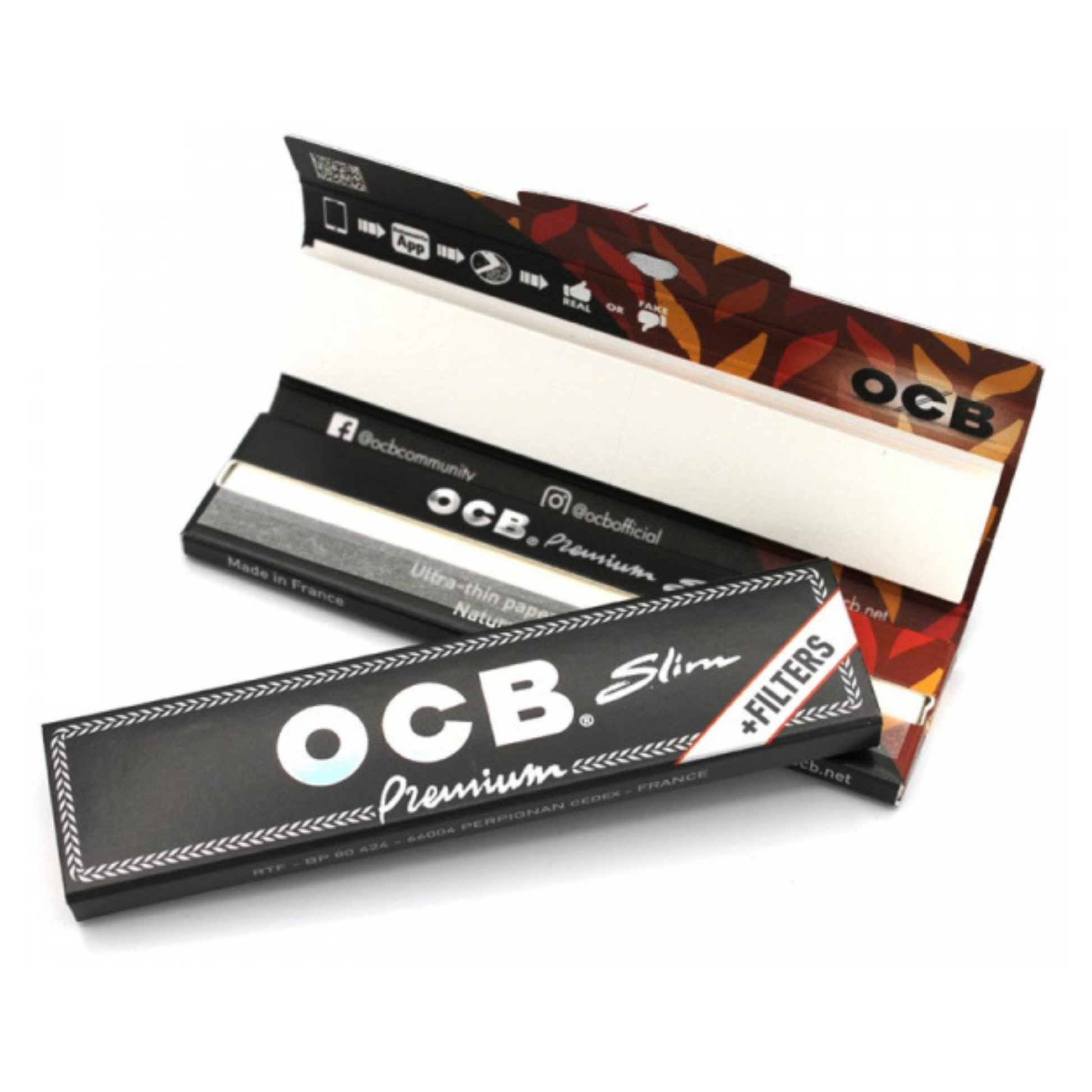 OCB Premium Slim Rolling Papers with Filters